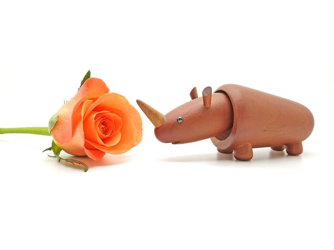Fijn weekend! 🌹🦏 #nietvoeren #rhinoceros #neushoorn #senshukai #royalpets #japanesevintage #woodenanimals #letterbak #urbanjungle #homedecoration #wooninspiratie