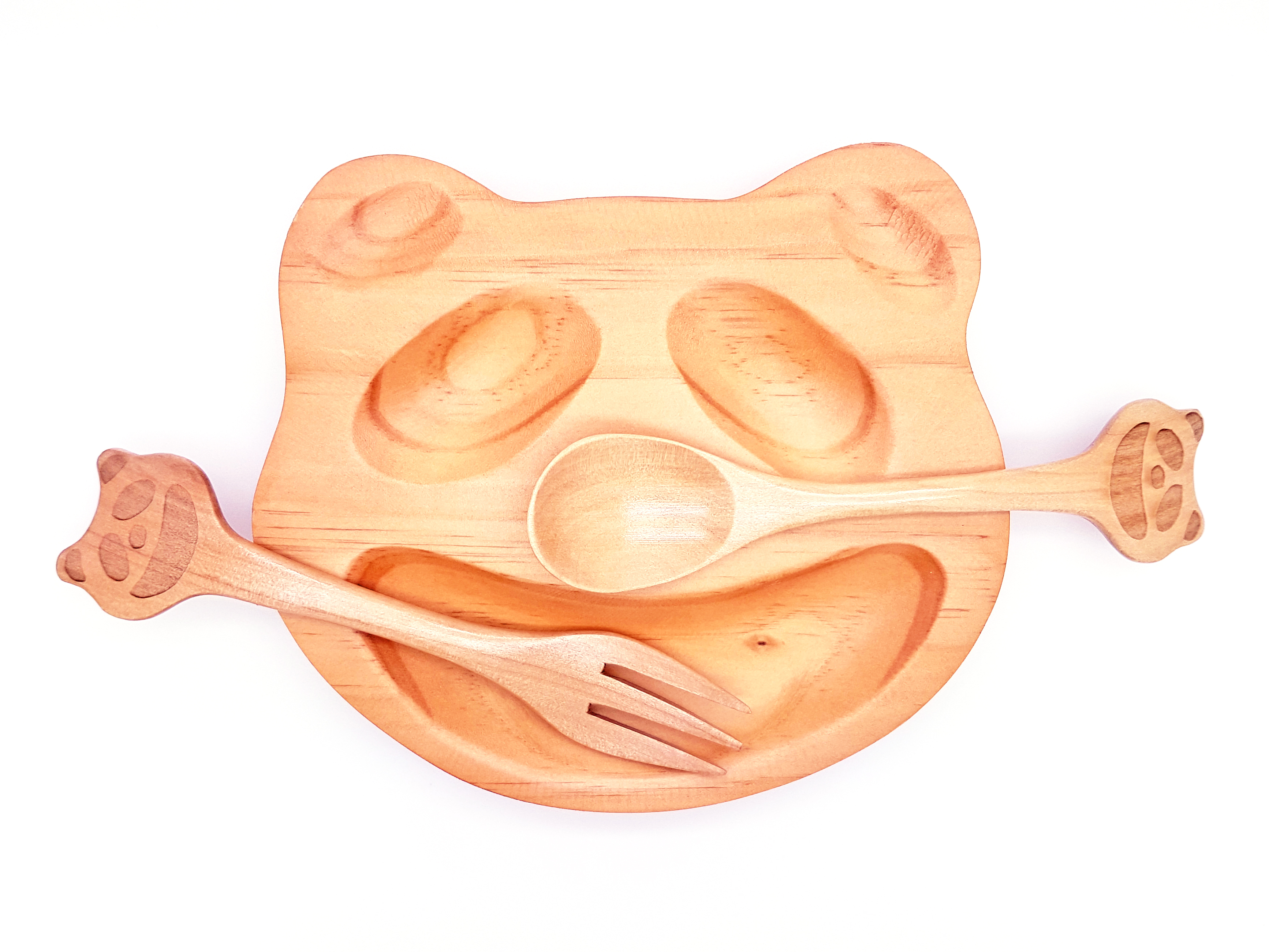 Houten bord panda (klein)